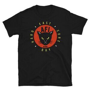 AFI Cat Face Halloween T-Shirt East Bay Hardcore Punk Band Tee 81